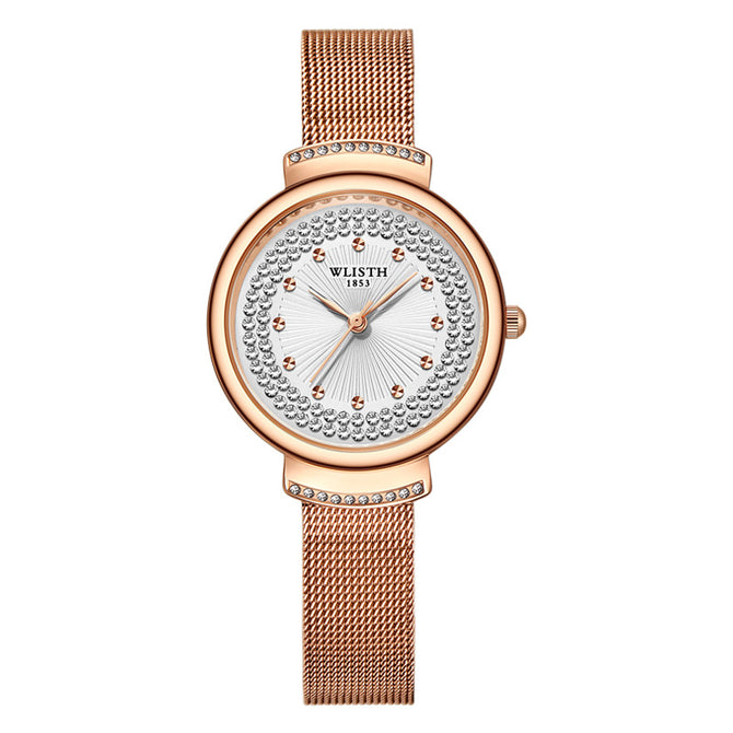 Wallis Fashion Watch Gypsophila Diamond Ladies Watch Milan Mesh Belt Quartz Watch Waterproof Watch Women S530