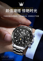 2022 OLEVS Watch for men fashion business office watch mechanical men's causal watch 6654