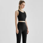 New High Strength Sports Bra Tank Top High Waist and Hip Lifting Running Pants Fitness Yoga Suit Set WXM236+CKM323