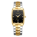 WLISTH Watch Fashion Couple Watch Square Steel Band Watch Men's Luminous Quartz Watch Women's Watch S966