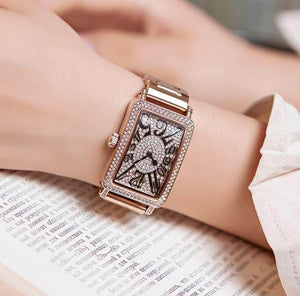 2019 8201 Full Diamond Watch Women's Watches Luxury Fashion relogio feminino Rose Gold Ladies Watch Clock Women Watch