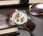 Fashion Hollow Men's Watch Waterproof Luminous Business Belt Through Bottom Fully Automatic Mechanical Watch 1001