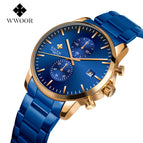 WWOOR Men's Watch Trendy Steel Advanced Men's Watch Simple Quartz Waterproof Men's Watch 8844