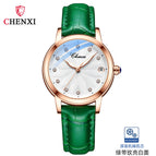 Chenxi Ladies Watch Trend Fashion Automatic Mechanical Watch Diamond Waterproof Luminous Calendar Women Watch CX-8833