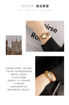 SKHLSpace-Time Corridor Retro elegant leather Waterproof Watch Square Quartz Ladies Watch 3622
