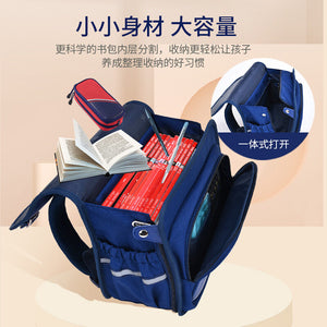 New primary school students horizontal schoolbag boys and girls 6-12 years old lightweight waterproof children's schoolbag British style backpack 762  schoolbag