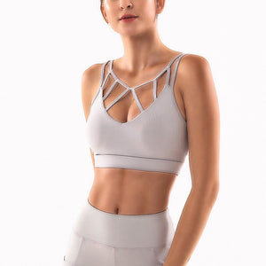Women Sports Bra Quick Drying Breathable yoga Vest running sports Top Y26b6862