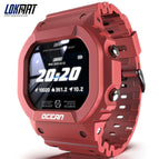 LOKMAT new smart watch heart rate meter step blood pressure healthy waterproof IP68 sports watch ocean