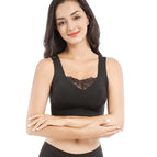 Plus size sports bra anti-glare anti-slip women's sleep bra yoga women's underwear no steel ring
