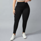 2023 plus Size New Yoga Pants Women's No Embarrassment Line High Waist Hip Lift Stretch Fitness Sports Pants KK116