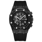 Men's Watch Retro Personalized Diamond-Embedded Large Dial Timing Function Luminous men casual Quartz Watch 2665