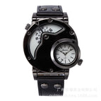 Oulm Fashion Trend Men's Watch Dual Time Zone Personality Sports Quartz Men's Watch 9591