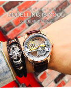 Automatic hollow mechanical watch male Korean fashion waterproof men's mechanical watch AL-8625