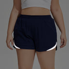 Breathable Loose Anti-Exposure Yoga Shorts Outdoor Running Reflective Large Size Sports Shorts Women's Fitness Hot Pants KK185
