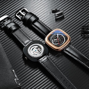 Chenxi square hollow automatic watch men's mechanical men's high-end luminous mechanical watch CX-8824N