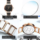 OLEVS women watch Fashion Korea Ceramic Waterproof lady Quartz casual office lady Watch 5877