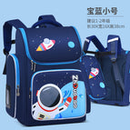 New primary school bag 3D ridge protection to reduce the burden of children's school bag matching pencil case 8601