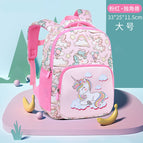 New kindergarten schoolbag cartoon cute boys and girls lightweight multi-layer diving material student backpack 5603