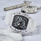 Men's watch Richard Hollow Watch Quartz Three-Pin Calendar Fashion Waterproof Spot Men's Watch 8087 SILICON A