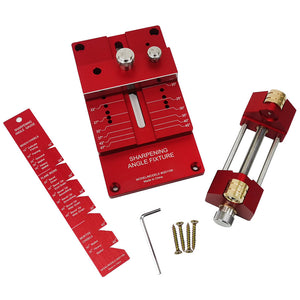 Mohoo Sharpening System Honing Guide Sharpening Holder Angle Fixture Angle Gauge for Woodworking Chisel