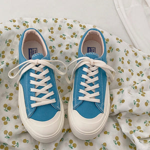 Canvas shoes for men and women couple shoes Korean version of low-cut Joker student shoes ins tide
