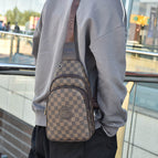 Multifunctional men's chest bag casual fashion one shoulder Korean fashion triangle waist phone bag