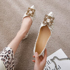 Square-toed single shoes women's spring 2022 new pointed professional women's shoes shallow mouth two-wear peas shoes casual women