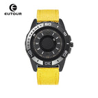 EUTOUR Tiktok men's watch women's watch Jane stainless steel with silicone creative magnetic black technology metal student men's watch