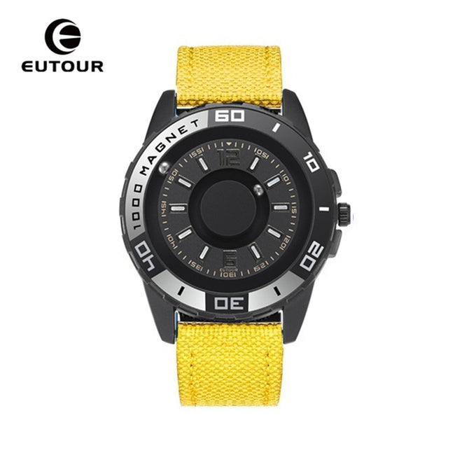 EUTOUR Tiktok men's watch women's watch Jane stainless steel with silicone creative magnetic black technology metal student men's watch