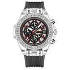 KIMSDUN men and women's watch Diamond transparent quartz watch waterproof net red watch men and women couple watches K-1983B