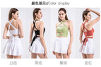 2023 Yoga Clothes Lace-up Sports Fitness Vest Women's Running Sports Cross Back Underwear with Chest Pad Top Women's