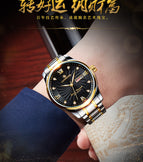 LAOGESHI Loges business casual calendar couple watch men's waterproof automatic mechanical watch