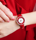 STARKING watch real diamond blue sandstone quartz watch trendy fashion watch women's leather watch