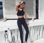 Women's yoga suit fashion slim gathering running dancing outdoor sports clothing Y26S5514 Y26K5512