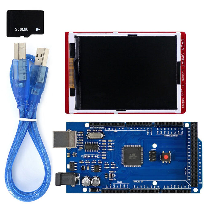 3.2 inch TFT LCD Display Shield Kit ILI9340 Driver + TF Card No Touch Sreen for Mega2560 Compatible for Arduino
