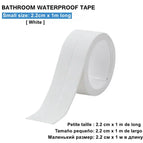 3.2m/2.2cm Bathroom Kitchen Shower Waterproof Mould Proof Tape Sink Bath Sealing Strip Tape Self adhesive Waterproof Plaster PVC