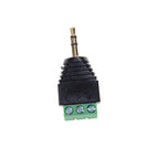 3.5mm Audio Mono Plug Audio Connector Adapter 3.5 audio mono plug to screw terminal screw connector 1PCS