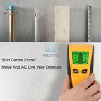 3 in 1 LCD Display Multifunctional Wall Detector Metal Detector Find Wooden Pin Metal Cable Detector Wall Scanner Wit AC Warning