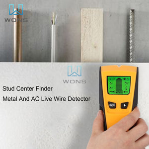 3 in 1 LCD Display Multifunctional Wall Detector Metal Detector Find Wooden Pin Metal Cable Detector Wall Scanner Wit AC Warning
