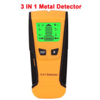 3 in 1 LCD Display Multifunctional Wall Detector Metal Detector Find Wooden Pin Metal Cable Detector Wall Scanner Wit AC Warning