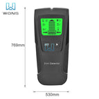 3 in 1 LCD Display Multifunctional Wall Detector Metal Detector Find Wooden Pin Metal Cable Detector Wall Scanner Wit AC Warning