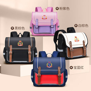 New primary school students horizontal schoolbag boys and girls refrigerator-style open door girls schoolbag large-capacity children's bag 5611
