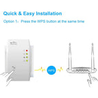 300Mbps Wi-Fi Amplifier Wifi Range Repeater Home Network Extender Wi-Fi AP Mode Extendor Long Internet