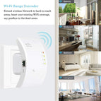 300Mbps Wi-Fi Amplifier Wifi Range Repeater Home Network Extender Wi-Fi AP Mode Extendor Long Internet