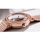 GEDI 82006 Fashion Casual Watch Korea style Women Elegant Luxury Stainless Steel Waterproof Ladies Diamond Rhinestone Analog Quartz Wristwatch