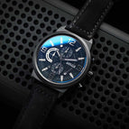 BAOGELA Luminous Quartz Watch Men's Belt Multifunctional Calendar Waterproof Watch Men 1709
