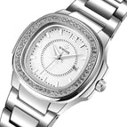 WWOOR new women's watch fashion diamond steel strap lady watch quartz waterproof business and causal watch 8874