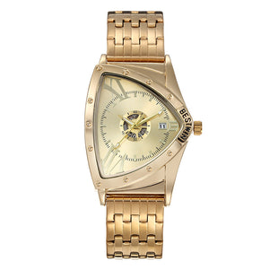 BESTWIN Triangle Watch Men Watch Personality Watch Fashion calendar Waterproof Men casual Watch 938