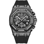 KIMSDUN Gypsophila watch men's diamond multi-function three-eye chronograph waterproof quartz watch men's watch K-1225B
