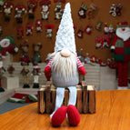 Christmas decorations gnome faceless doll sitting window forest goblin doll shop home Christmas decorations gift